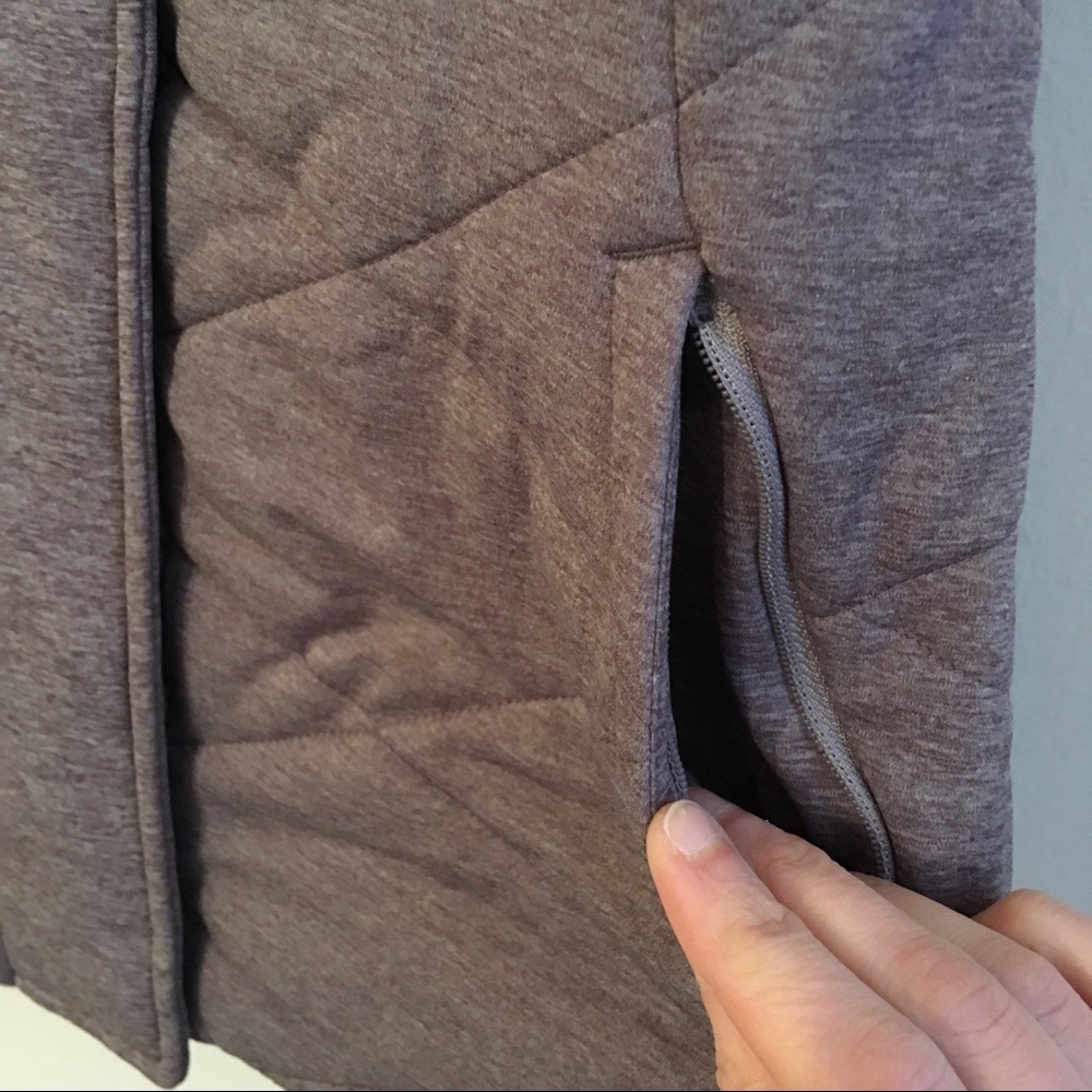 Athleta Quilted Vest Heather Purple Icecap XXS - Picture 5 of 8